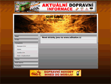 Tablet Screenshot of hasici-satov.freepage.cz
