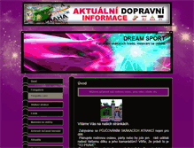 Tablet Screenshot of dream-sport.freepage.cz