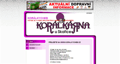 Desktop Screenshot of koralkycheb.freepage.cz