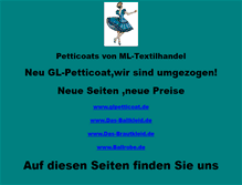 Tablet Screenshot of petticoat.freepage.de