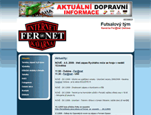 Tablet Screenshot of fernet-team.freepage.cz